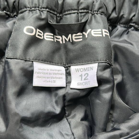 Obermeyer Keystone Pant Black Womens Snowboarding Skiing Waterproof Sz 12 Short - Picture 10 of 16